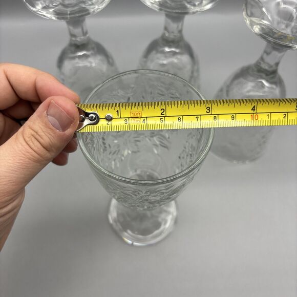 Princess House Fantasia Stemmed Water Goblet Ice Tea Glass Set Of 4 - Picture 13 of 13
